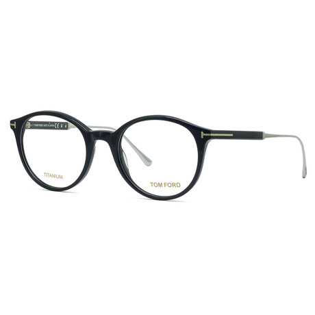 Unisex Oval Eyeglasses // Navy + Silver