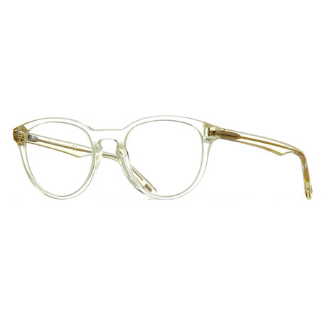Unisex Round Eyeglasses V1 // Clear + Gold