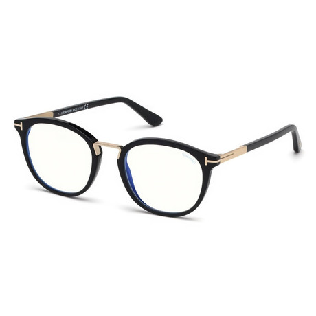 Unisex Round Eyeglasses // Black