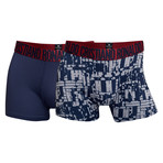 Trunks // Blue + Red // Pack of 2 (2XL)