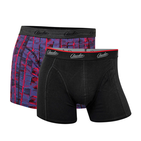 Trunks // Black + Red + Blue // Pack of 2 (S) - CR7 ...