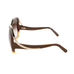 Women's CE714S 228 Sunglasses // Brown Gradient + Yellow