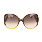 Women's CE714S 228 Sunglasses // Brown Gradient + Yellow