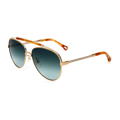 Women's CE141S 736 Sunglasses // Gold + Blonde Havana