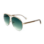 Women's CE152S 838 Sunglasses // Gold + Petrol Gradient
