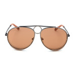 Women's CE144S 028 Sunglasses // Dark Nickel + Nickel + Brown