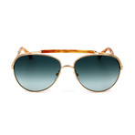 Women's CE141S 736 Sunglasses // Gold + Blonde Havana