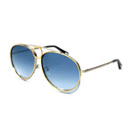 Women's CE144S 050 Sunglasses // Silver + Gold + Blue Gradient