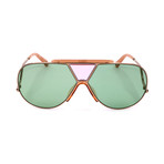 Women's CE154S 847 Sunglasses // Rose Gold + Green