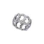 Cartier 18k White Gold C Diamond Ring // Ring Size: 7.25 // Pre-Owned
