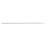 Cubic Zirconia + Stainless Steel Tennis Bracelet // 4mm // Yellow (6.5")