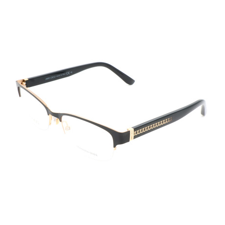 Women's JC128 16K Optical Frames // Black + Gold