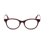 Women's JC209/F LHF Optical Frames // Burgundy + Gold