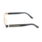 Women's JC128 16K Optical Frames // Black + Gold