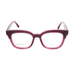 Women's JC176 197 Optical Frames // Plum + Plum Glitter