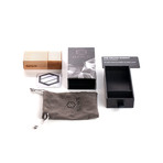 Colfax Dugout Kit // Maple + Silver Aluminum (Black Glass Joint Pipe)