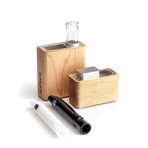 Colfax Dugout Kit // Maple + Silver Aluminum (Black Glass Joint Pipe)