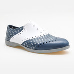 Patterns Anchor Oxford // Blue, White (US: 7)