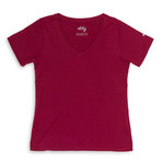 Women's Vanessa V-Neck T-Shirt // Beet Red (XS)