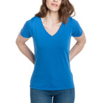 Women's Vanessa V-Neck T-Shirt // Azure (L)