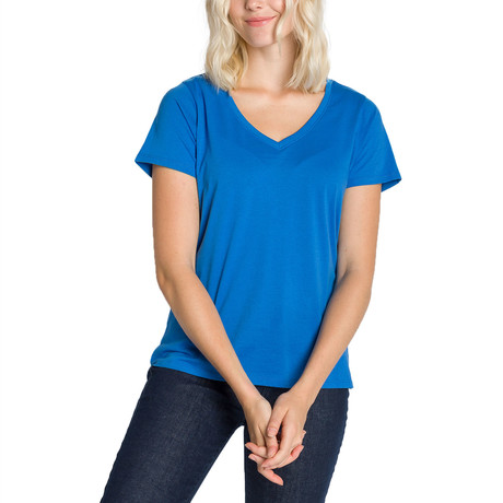 Women's Vanessa V-Neck T-Shirt // Azure (XS)