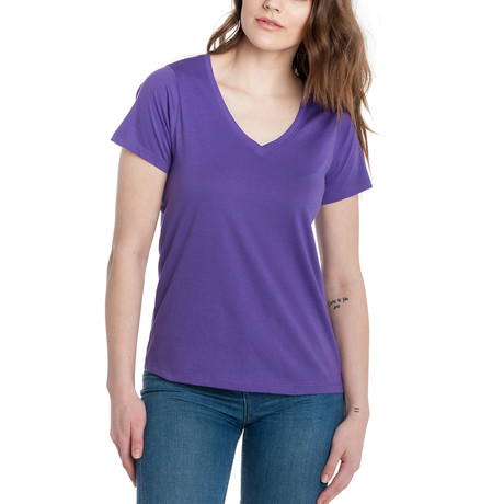 Women's Vanessa V-Neck T-Shirt // Purple (XS)