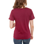 Women's Vanessa V-Neck T-Shirt // Beet Red (XS)