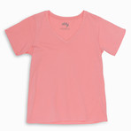 Women's Vanessa V-Neck T-Shirt // Peony (L)
