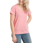 Women's Vanessa V-Neck T-Shirt // Peony (L)