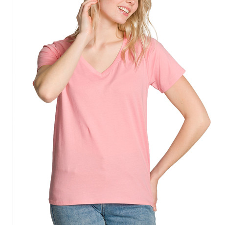 Women's Vanessa V-Neck T-Shirt // Peony (XS)