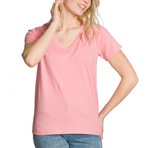 Women's Vanessa V-Neck T-Shirt // Peony (L)