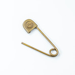 Smiley Pin // Keyring // Brass
