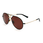 Men's TL910S S02 Polarized Sunglasses // Black + Gold