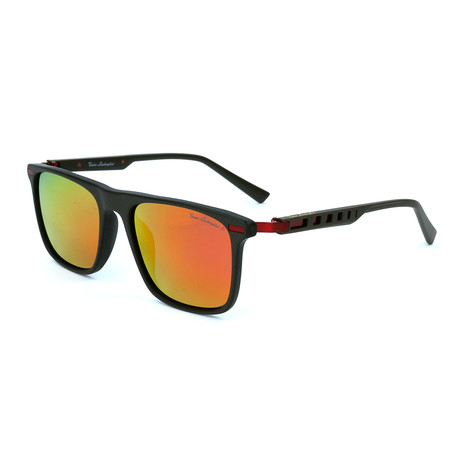 Men's TL911S S03 Polarized Sunglasses // Brown + Red