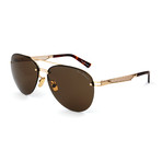 Men's TL603S S02A Sunglasses // Gold + Brown
