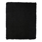 Faux Sheepskin // Black Rug (2'W x 3'L)