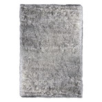 Faux Sheepskin // Gray Tip Rug (2'W x 3'L)