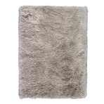 Faux Sheepskin // Brown Tip Rug (2'W x 3'L)