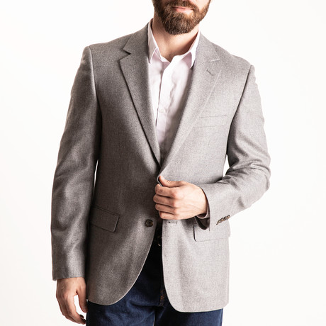 Zito 1/2 Canvas + Fully Lined Sport Coat // Granite (US: 36S)