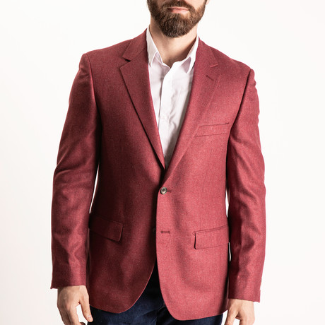 Zito 1/2 Canvas + Fully Lined Sport Coat // Raspberry (US: 36S)