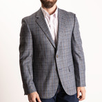 Zito 1/2 Canvas + Fully Lined Sport Coat // Blue + Black (US: 38R)