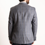 Zito 1/2 Canvas + Fully Lined Sport Coat // Blue + Black (US: 38R)