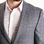 Zito 1/2 Canvas + Fully Lined Sport Coat // Blue + Black (US: 38R)