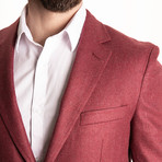 Zito 1/2 Canvas + Fully Lined Sport Coat // Raspberry (US: 42R)