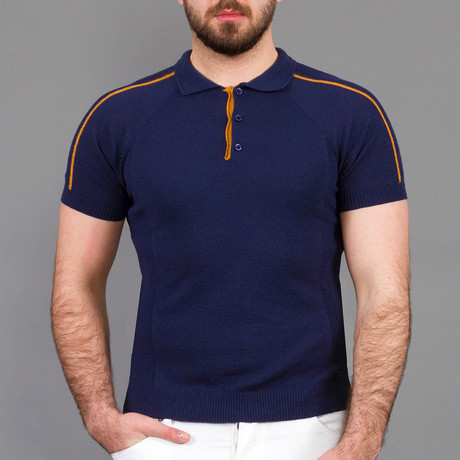 Gus Polo Shirt // Dark Blue (S)