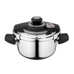 BergHOFF Essentials 2Pc 18/10 Stainless Steel Pressure Cooker Set 7.4 Qt & 4.2Qt