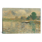 Berge De La Seine 1884 // Georges Seurat (40"W x 26"H x 1.5"D)