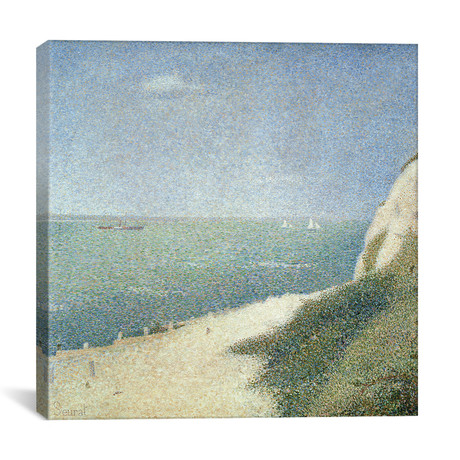 Beach at Bas Butin, Honfleur, 1886 // Georges Seurat