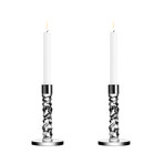Carat Silver // Candle Sticks // Small Set Of 2