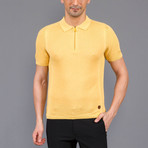 Scott Linen Button Up Shirt // Yellow (L)